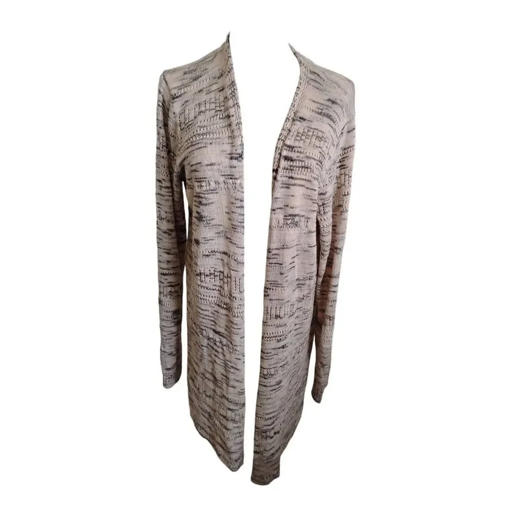 Knox Rose Plus Size Tan Asymmetrical Cardigan Sweater Size 2X